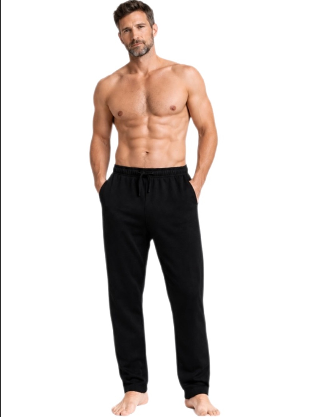 HeatKeep Men's Black Thermal Pants, M